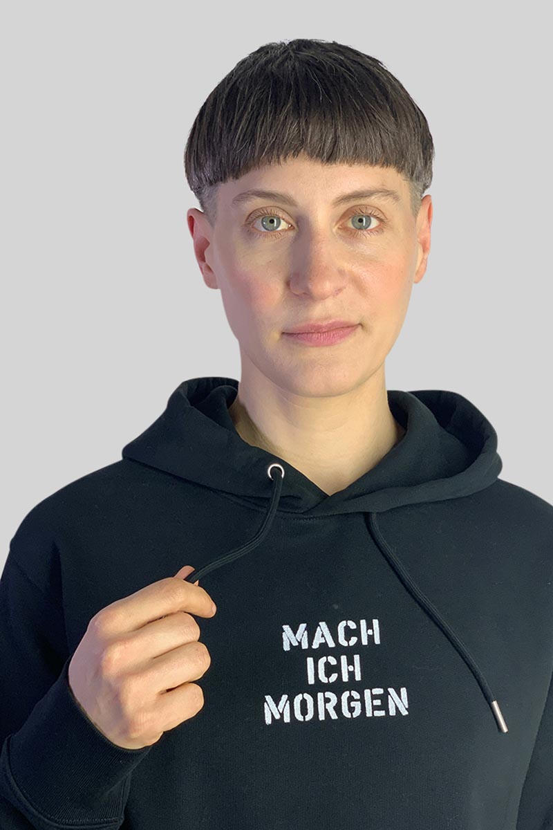 Hoodie_mach-ich-morgen_0 Unisex Hoodie Mach ich Morgen von Elternhaus