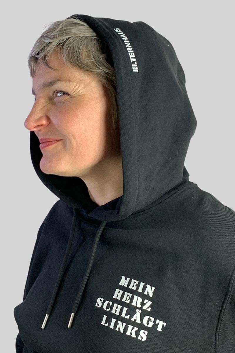 Hoodie_mein-herz-schlägt-links_4 Unisex Hoodie Mein Herz schlägt links von Elternhaus