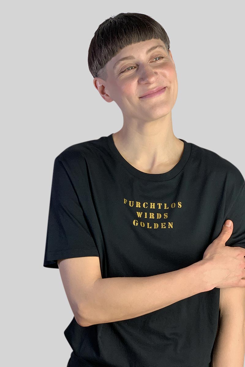 Furchtlos wird's golden Shirt von Elternhaus