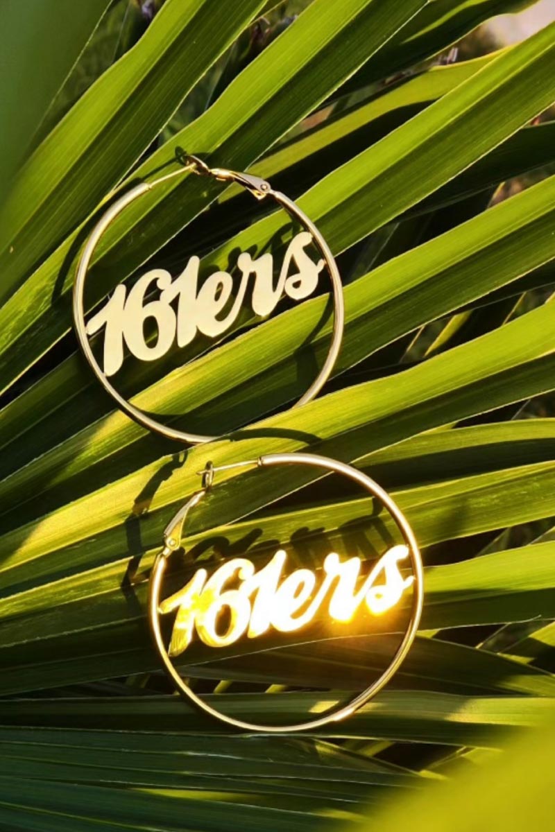 161erHoops - Ohrringe in Gold. Creolen von Sixblox