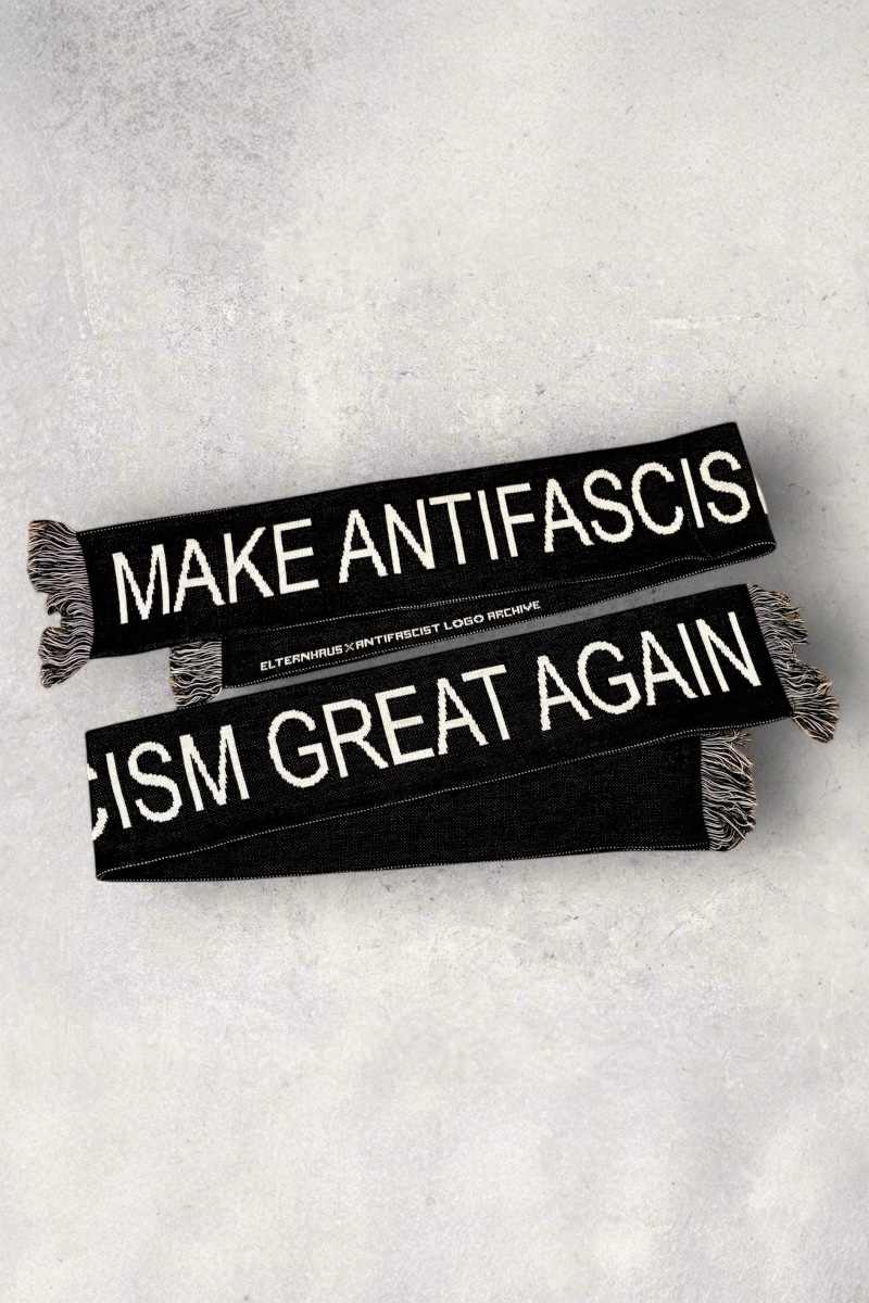 Schal-make antifascism great again- make antifascism great again Schal in schwarz weiss