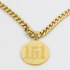 161- Halskette mit Pendant Anhänger - Länge: 50 cm - Dicke: 0,5cm - Material: Stainless Steel