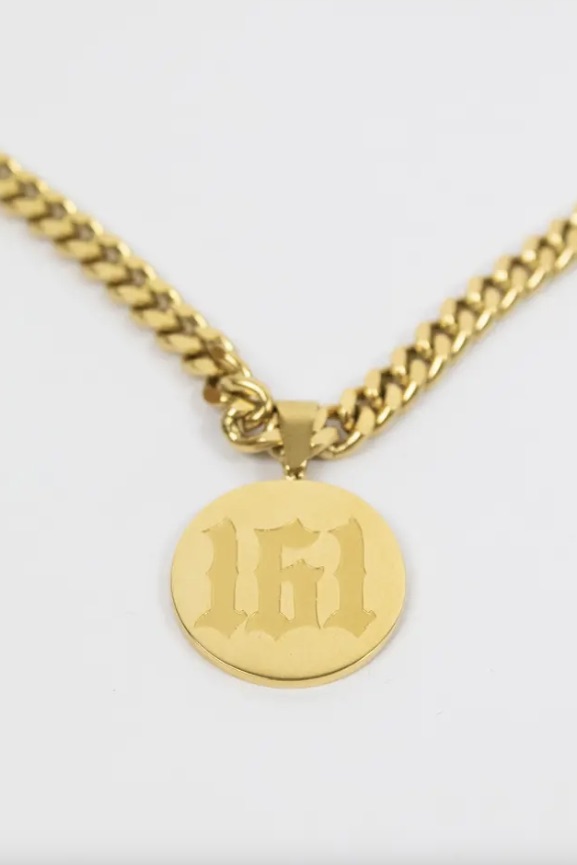 161- Halskette mit Pendant Anhänger - Länge: 50 cm - Dicke: 0,5cm - Material: Stainless Steel