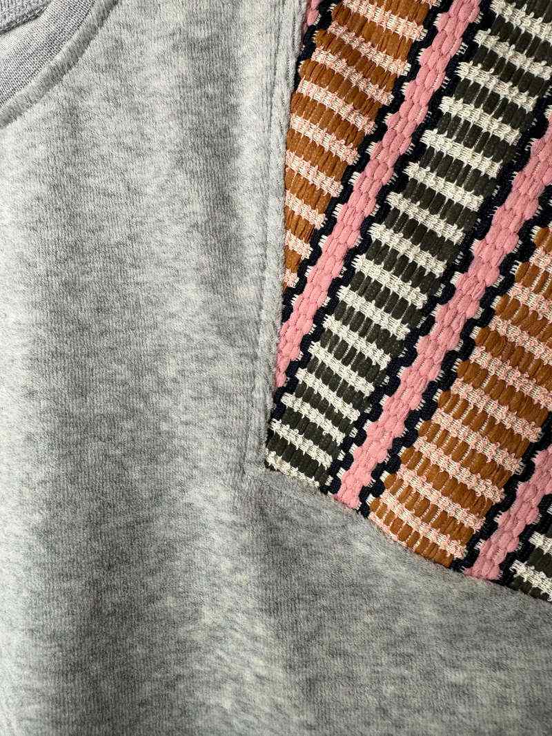 Hellgrauer Nicky - Sweater mit Streifen Muster von Elternhaus