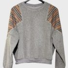 Hellgrauer Nicky - Sweater mit Streifen Muster von Elternhaus