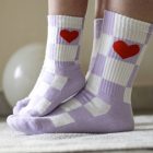Tennissocken Herz/Karo von Ewers, made in Germany