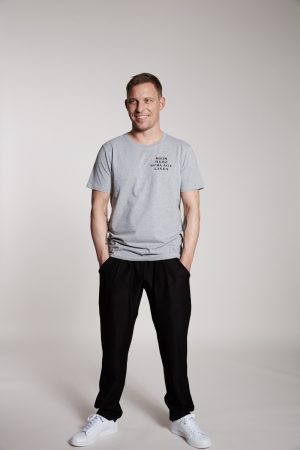 Mein Herz schlägt links Herrenshirt von Elternhaus, fair fashion made in Hamburg