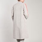 Gerade geschnittener Cordmantel mit Streifen in coral von Elternhaus